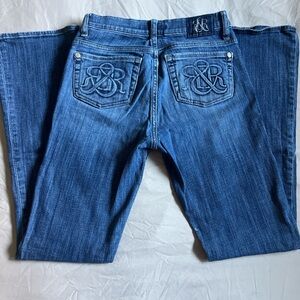 Rock & Republic Women's Boot Cut Blue Jeans